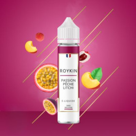 Passion Pêche Litchi 50mL - Roykin Passion Pêche Litchi 50mL - Roykin