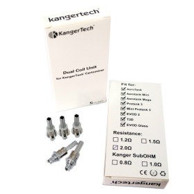Lot de 5 résistances BDC Kanger Aerotank V2/Protank 3/ Mini protank 3 Lot de 5 résistances BDC Kanger Aerotank V2/Protank 3/ Mini protank 3