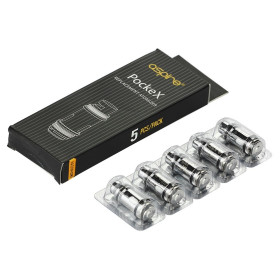 Lot de 5 résistances PockeX - Aspire Lot de 5 résistances PockeX - Aspire