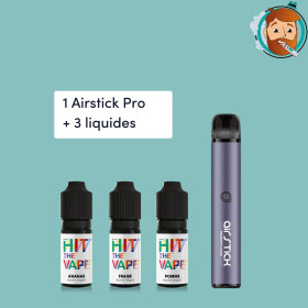 Pack Minute : Airstick Pro + 3 liquides Pack Minute : Airstick Pro + 3 liquides