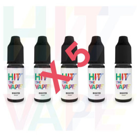 Lot de 5 boosters de nicotine 20mg/mL - Hit The Vape Lot de 5 boosters de nicotine 20mg/mL - Hit The Vape