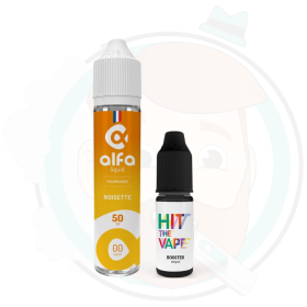 Noisette 50mL avec boosters de nicotine - Alfaliquid Noisette 50mL avec boosters de nicotine - Alfaliquid