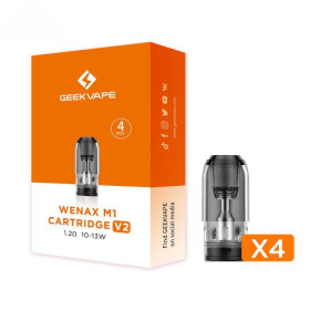 Cartouches Wenax M1 V2 (pack de 4) - Geekvape Cartouches Wenax M1 V2 (pack de 4) - Geekvape