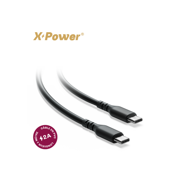 Câble de rechargement USB-C vers USB-C (1 Mètre) - X Power