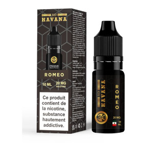Roméo 20mg/mL Sels de Nicotine - Xo Havana Roméo 20mg/mL Sels de Nicotine - Xo Havana