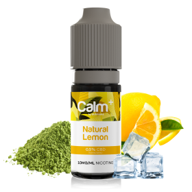 Natural Lemon (DLUO Dépassée) - Calm+ - CBD Calm+ nicotine + CBD, citron