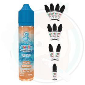 Pêche Abricot 50 ml avec booster(s) de nicotine - Granita par Alfaliquid Pêche abricot 50 ml avec booster(s) de nicotine - Granita par Alfaliquid