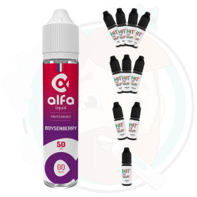 Boysenberry 50 ml avec booster(s) - Alfaliquid Boysenberry 50 ml avec booster(s) - Alfaliquid