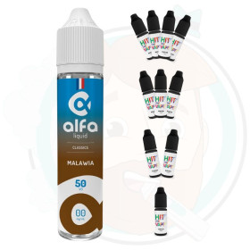 Malawia 50 ml avec booster(s) - Alfaliquid Malawia 50 ml avec booster(s) - Alfaliquid
