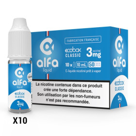 EcoBox Classic Boîte de 10x10 -  Alfaliquid Eco Box Classic -  Alfaliquid 3mg