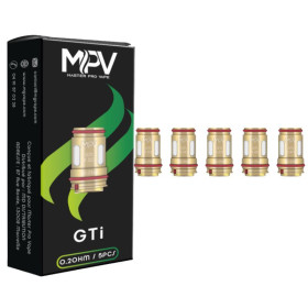 Résistances GTI (pack de 5) - MPV - Compatible Vaporesso Résistances GTI (pack de 5) - MPV - Compatible Vaporesso