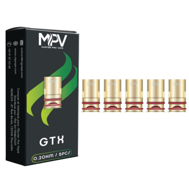 Résistances GTX (pack de 5) - MPV - Compatible Vaporesso