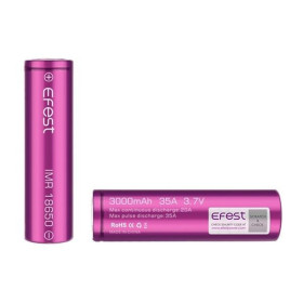 Accu Efest IMR 18650 - 3000 mah (35 A) Accu Efest IMR 18650 - 3000 mah (35 A)
