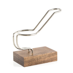 Porte pipe Noyer électronique - Creavap Support e pipe creavap Noyer