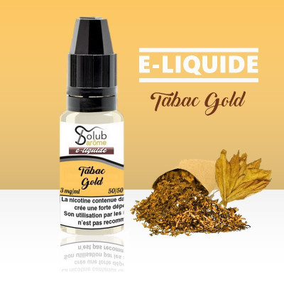 Tabac Gold - Solubarome, acheter e liquide français pas cher
