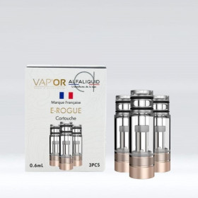 Acheter lot de 3 cartouches pour cigarette électronique E-Rogue - Alfaliquid
