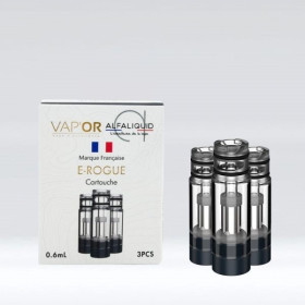 Lot de 3 cartouches E Rogue - Alfaliquid & Vap'Or Lot de 3 cartouches E Rogue - Alfaliquid & Vap'Or