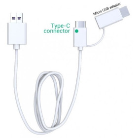 Câble de rechargement USB-C et Micro USB Câble de rechargement USB-C et Micro USB