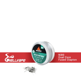 Coils Ni80 Dual Core Fused Clapton (lot de 10) - Hellvape Coils Ni80 Dual Core Fused Clapton (lot de 10) - Hellvape